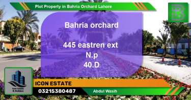 Residential Plot for Sale in Bahria Orchard, Lahore - (BP-57178)