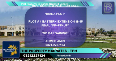 Residential Plot for Sale in Bahria Orchard, Lahore - (BP-57187)