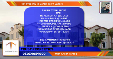 Residential Plot for Sale in Bahria Town, Lahore - (BP-57204)