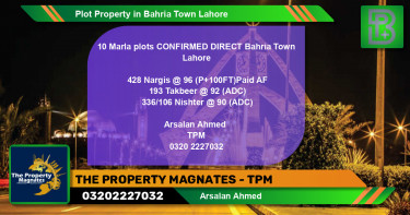 Residential Plot for Sale in Bahria Town, Lahore - (BP-57216)