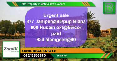 Residential Plot for Sale in Bahria Town, Lahore - (BP-57234)