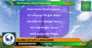 Residential Plot for Sale in Bahria Town, Lahore - (BP-57249)