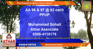 Residential Plot for Sale in Bahria Town, Lahore - (BP-57255)