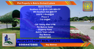 Residential Plot for Sale in Bahria Orchard, Lahore - (BP-57263)