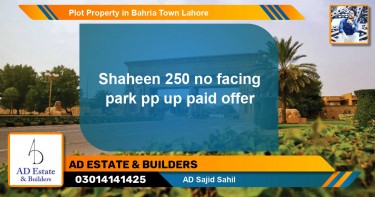 Residential Plot for Sale in Bahria Town, Lahore - (BP-57265)