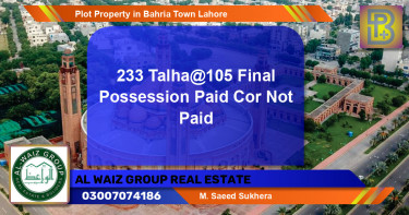 Residential Plot for Sale in Bahria Town, Lahore - (BP-57269)