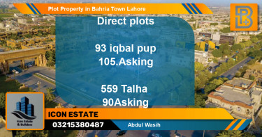 Residential Plot for Sale in Bahria Town, Lahore - (BP-57270)