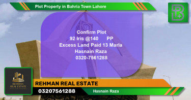Residential Plot for Sale in Bahria Town, Lahore - (BP-57272)