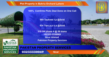 Residential Plot for Sale in Bahria Orchard, Lahore - (BP-57289)