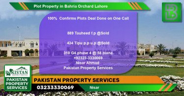 Residential Plot for Sale in Bahria Orchard, Lahore - (BP-57290)