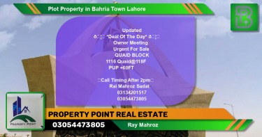Residential Plot for Sale in Bahria Town, Lahore - (BP-57323)
