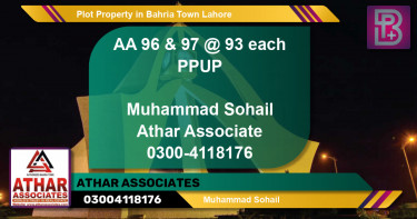 Residential Plot for Sale in Bahria Town, Lahore - (BP-57350)