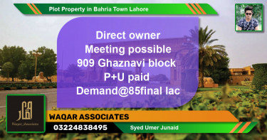 Residential Plot for Sale in Bahria Town, Lahore - (BP-57368)