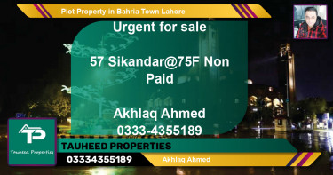 Residential Plot for Sale in Bahria Town, Lahore - (BP-57373)