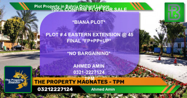 Residential Plot for Sale in Bahria Orchard, Lahore - (BP-57381)