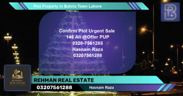 Residential Plot for Sale in Bahria Town, Lahore - (BP-57397)