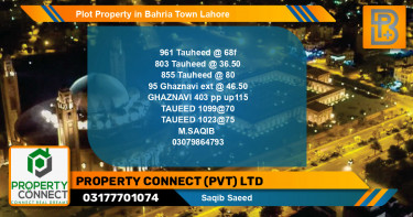 Residential Plot for Sale in Bahria Town, Lahore - (BP-57403)