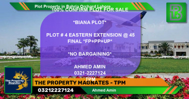 Residential Plot for Sale in Bahria Orchard, Lahore - (BP-57408)