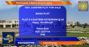 Residential Plot for Sale in Bahria Orchard, Lahore - (BP-57413)