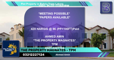 Residential Plot for Sale in Bahria Town, Lahore - (BP-57417)