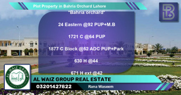 Residential Plot for Sale in Bahria Orchard, Lahore - (BP-57445)