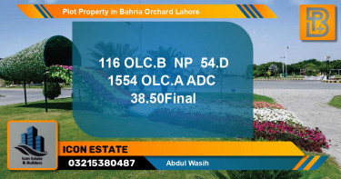 Residential Plot for Sale in Bahria Orchard, Lahore - (BP-57481)