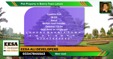 Residential Plot for Sale in Bahria Town, Lahore - (BP-57491)