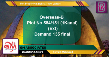 Residential Plot for Sale in Bahria Town, Lahore - (BP-57573)