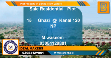 Residential Plot for Sale in Bahria Town, Lahore - (BP-57657)