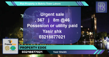Residential Plot for Sale in Bahria Town, Lahore - (BP-57668)