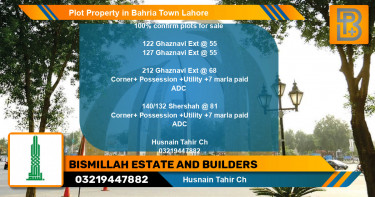 Residential Plot for Sale in Bahria Town, Lahore - (BP-57683)