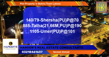 Residential Plot for Sale in Bahria Town, Lahore - (BP-57686)