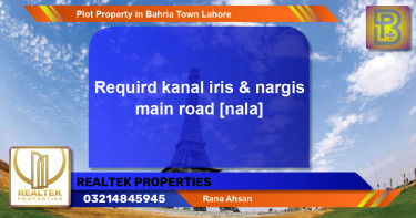 Residential Plot for Sale in Bahria Town, Lahore - (BP-57707)