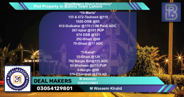 Residential Plot for Sale in Bahria Town, Lahore - (BP-57738)