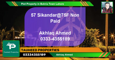 Residential Plot for Sale in Bahria Town, Lahore - (BP-57740)