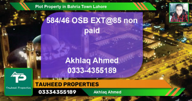 Residential Plot for Sale in Bahria Town, Lahore - (BP-57741)