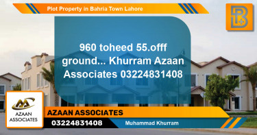 Residential Plot for Sale in Bahria Town, Lahore - (BP-57746)