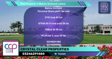 Residential Plot for Sale in Bahria Orchard, Lahore - (BP-57779)