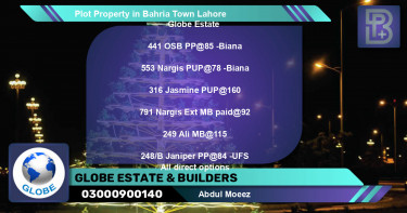 Residential Plot for Sale in Bahria Town, Lahore - (BP-57792)