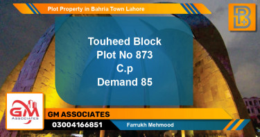 Residential Plot for Sale in Bahria Town, Lahore - (BP-57819)