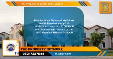 Residential Plot for Sale in Bahria Town, Lahore - (BP-57845)