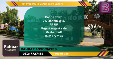 Residential Plot for Sale in Bahria Town, Lahore - (BP-57886)