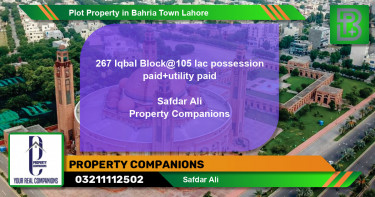 Residential Plot for Sale in Bahria Town, Lahore - (BP-57897)