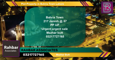 Residential Plot for Sale in Bahria Town, Lahore - (BP-57900)