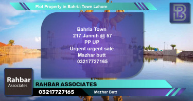Residential Plot for Sale in Bahria Town, Lahore - (BP-57901)