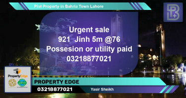 Residential Plot for Sale in Bahria Town, Lahore - (BP-58003)