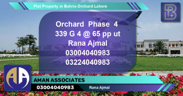 Residential Plot for Sale in Bahria Orchard, Lahore - (BP-58066)