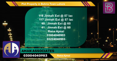Residential Plot for Sale in Bahria Town, Lahore - (BP-58067)