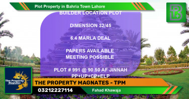 Residential Plot for Sale in Bahria Town, Lahore - (BP-58090)