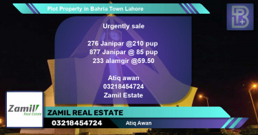 Residential Plot for Sale in Bahria Town, Lahore - (BP-58117)